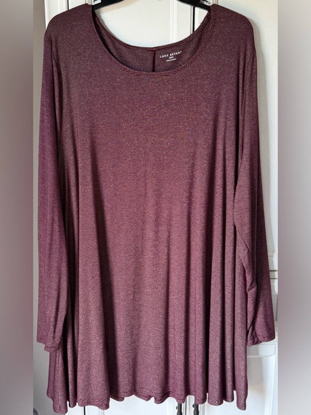 Lane Bryant Plum Marled Long Sleeve Tunic